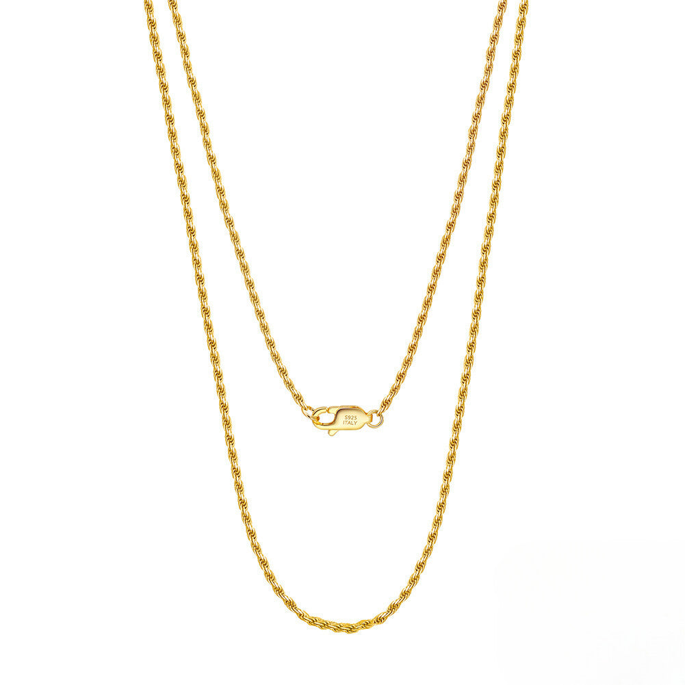 Rope Chain 1.7mm 18k Gold - La Fratellanza Jewelry