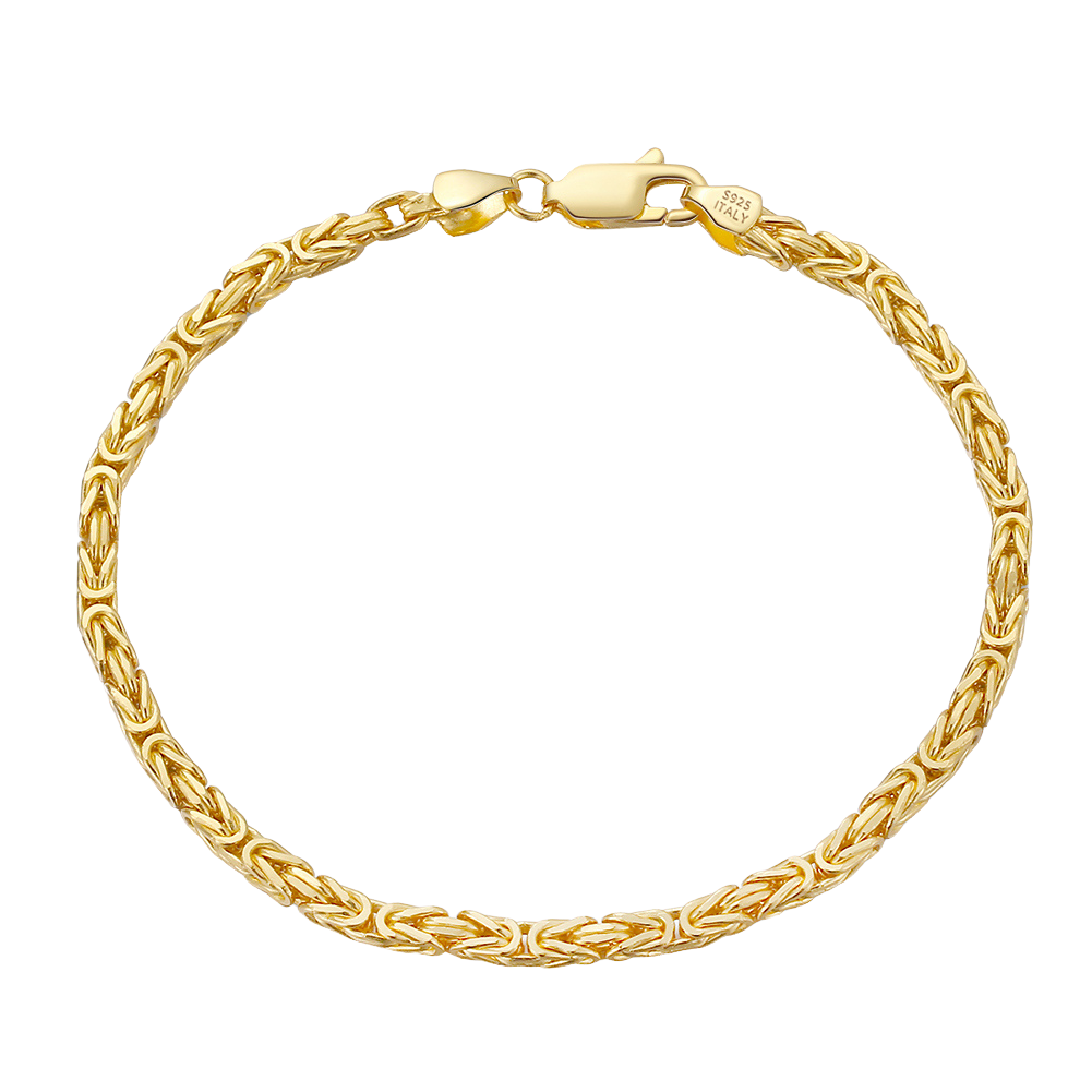 Byzantine Bracelet 2.5mm 18k Gold - La Fratellanza Jewelry
