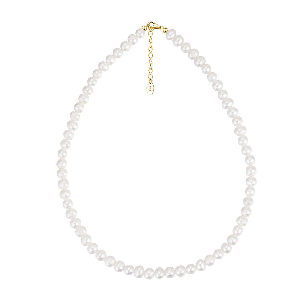 Freshwater Pearl Necklace 14k Gold - La Fratellanza Jewelry
