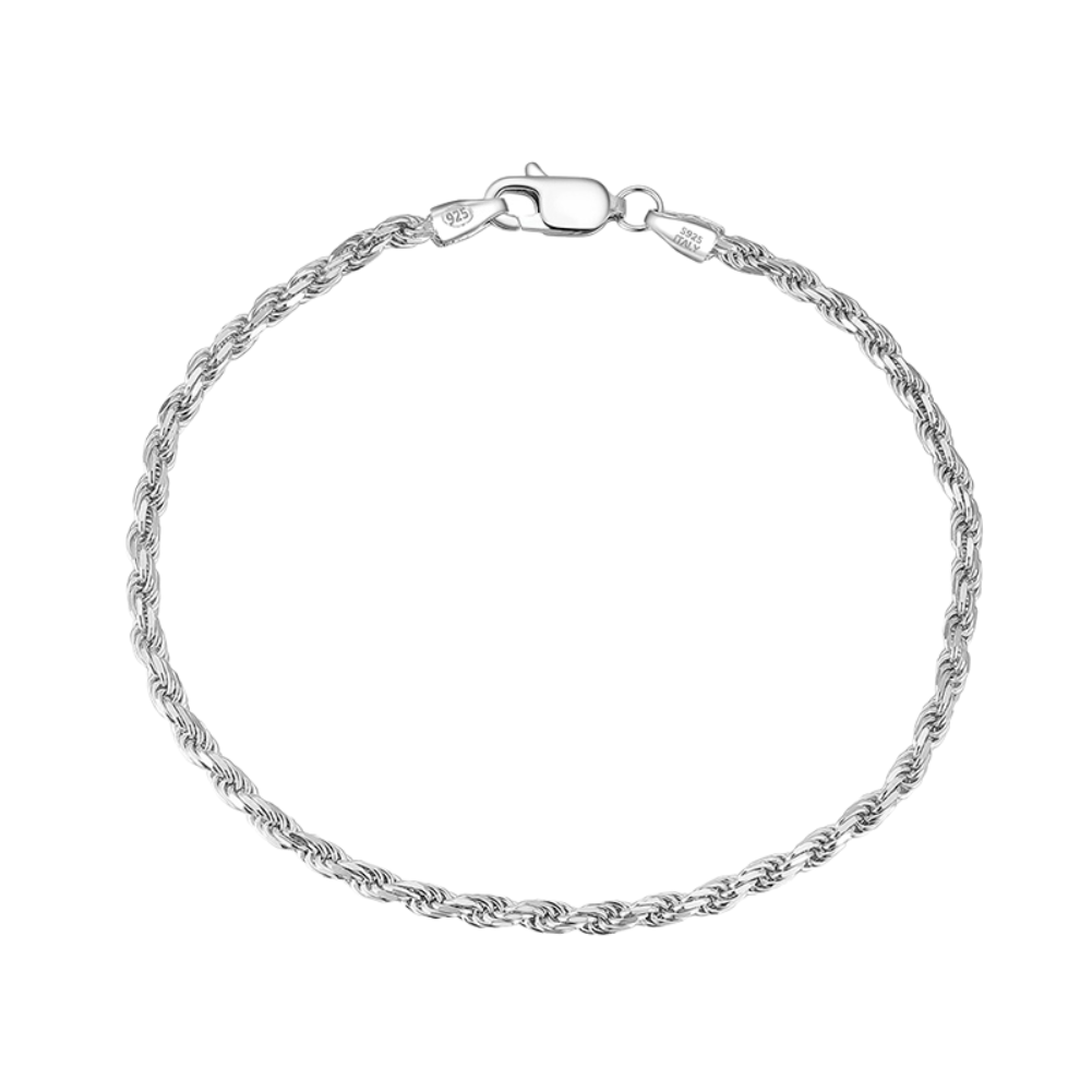 Rope set 3.6mm White Gold - La Fratellanza Jewelry