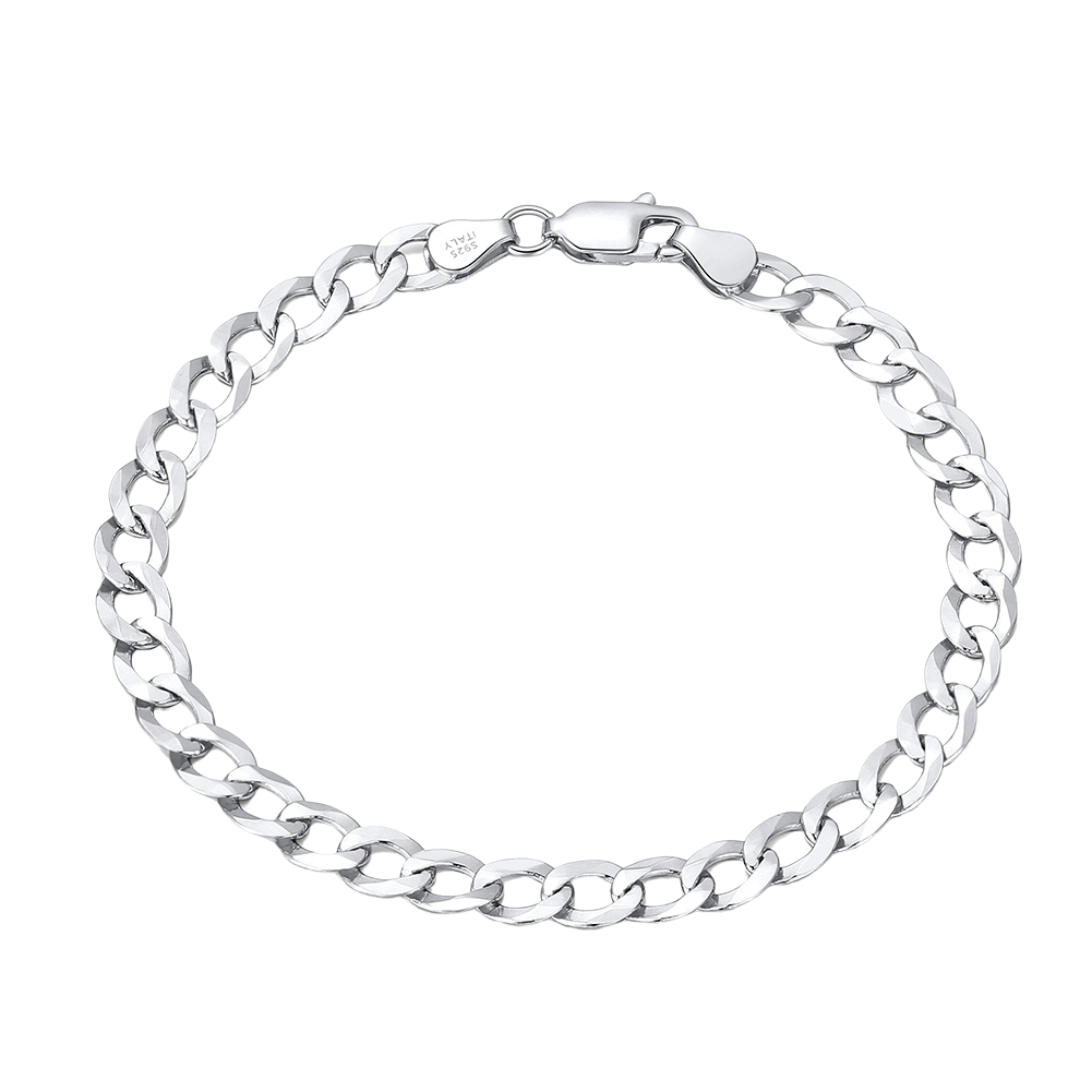 Italian Cuban set 5mm White Gold - La Fratellanza Jewelry