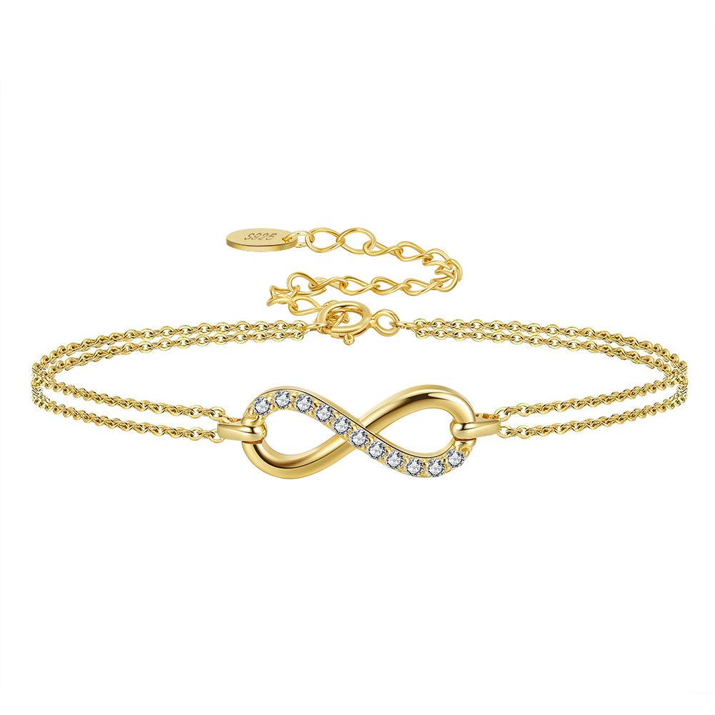 Infinity Bracelet 14k Gold - La Fratellanza Jewelry