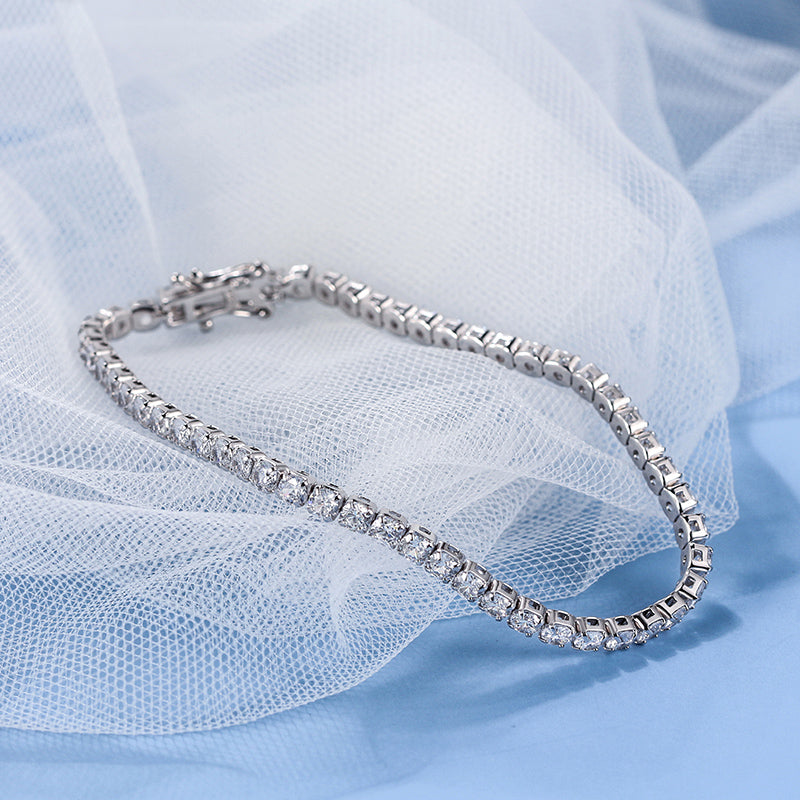 Zirconia Tennis Bracelet 3mm - La Fratellanza Jewelry