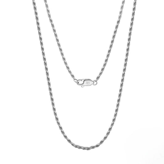 Rope Chain 1.7mm White Gold