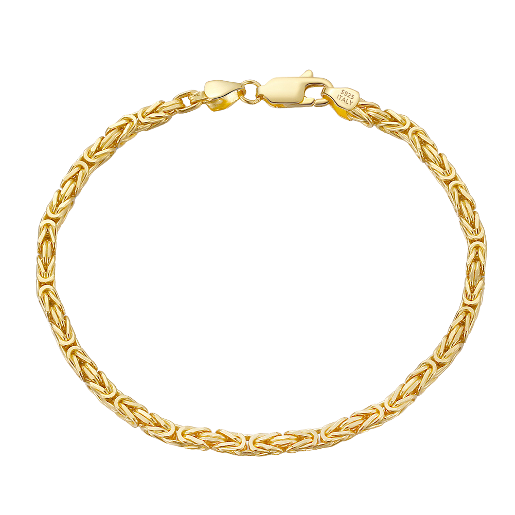 Byzantine Bracelet 2.5mm 18k Gold