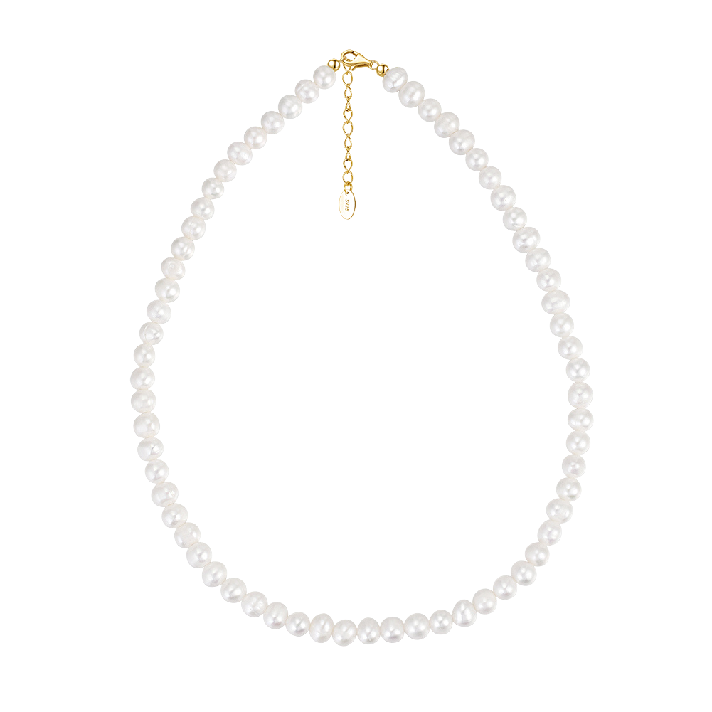 Freshwater Pearl Necklace 14k Gold