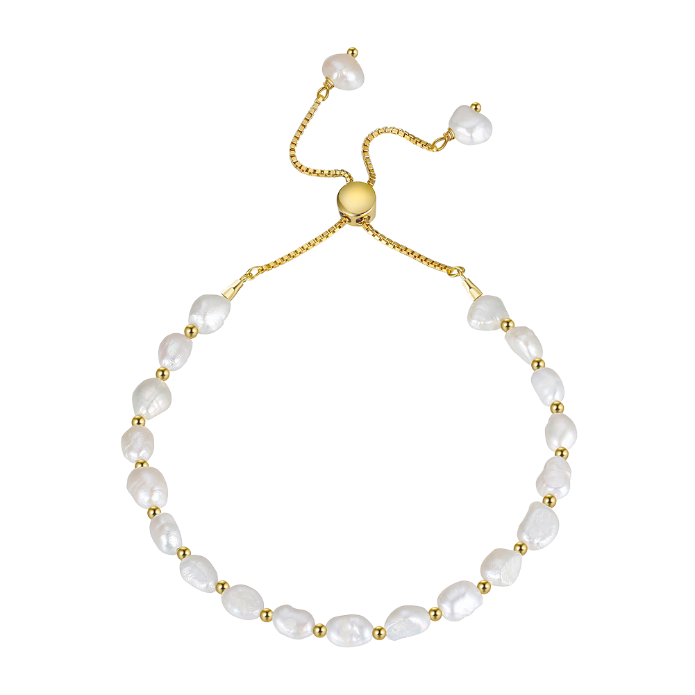 Freshwater Pearl Bracelet 14k Gold