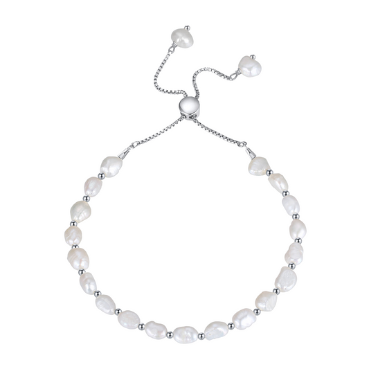 Freshwater Pearl Bracelet White Gold