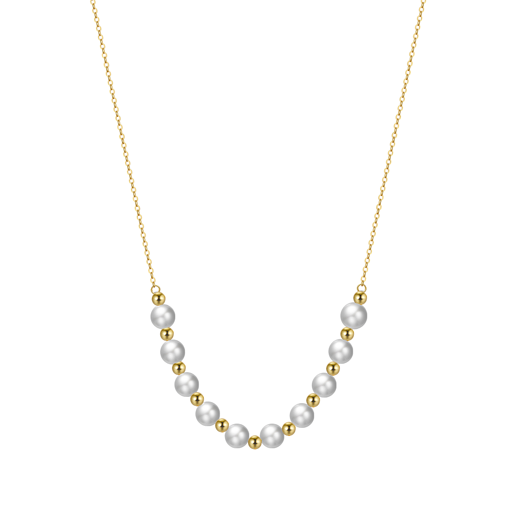 Freshwater Pearl Necklace 14k Gold