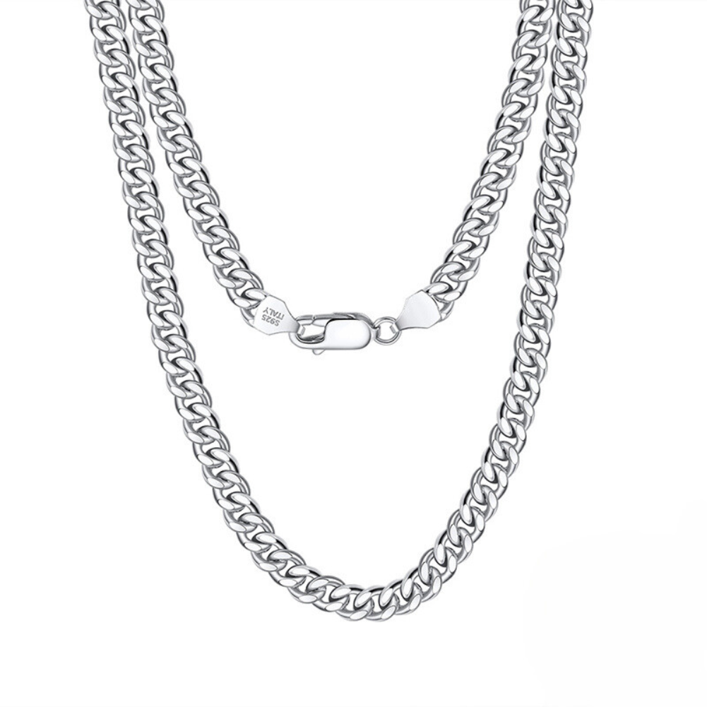 Cuban Chain 3.6mm White Gold