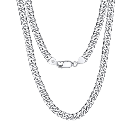 Cuban Chain 5mm White Gold