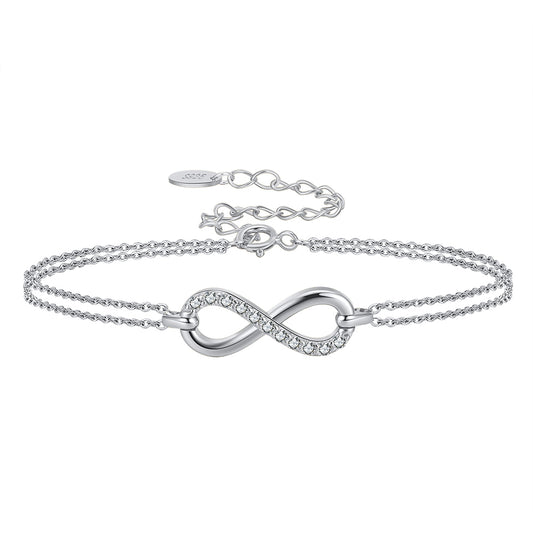 Infinity Bracelet White Gold